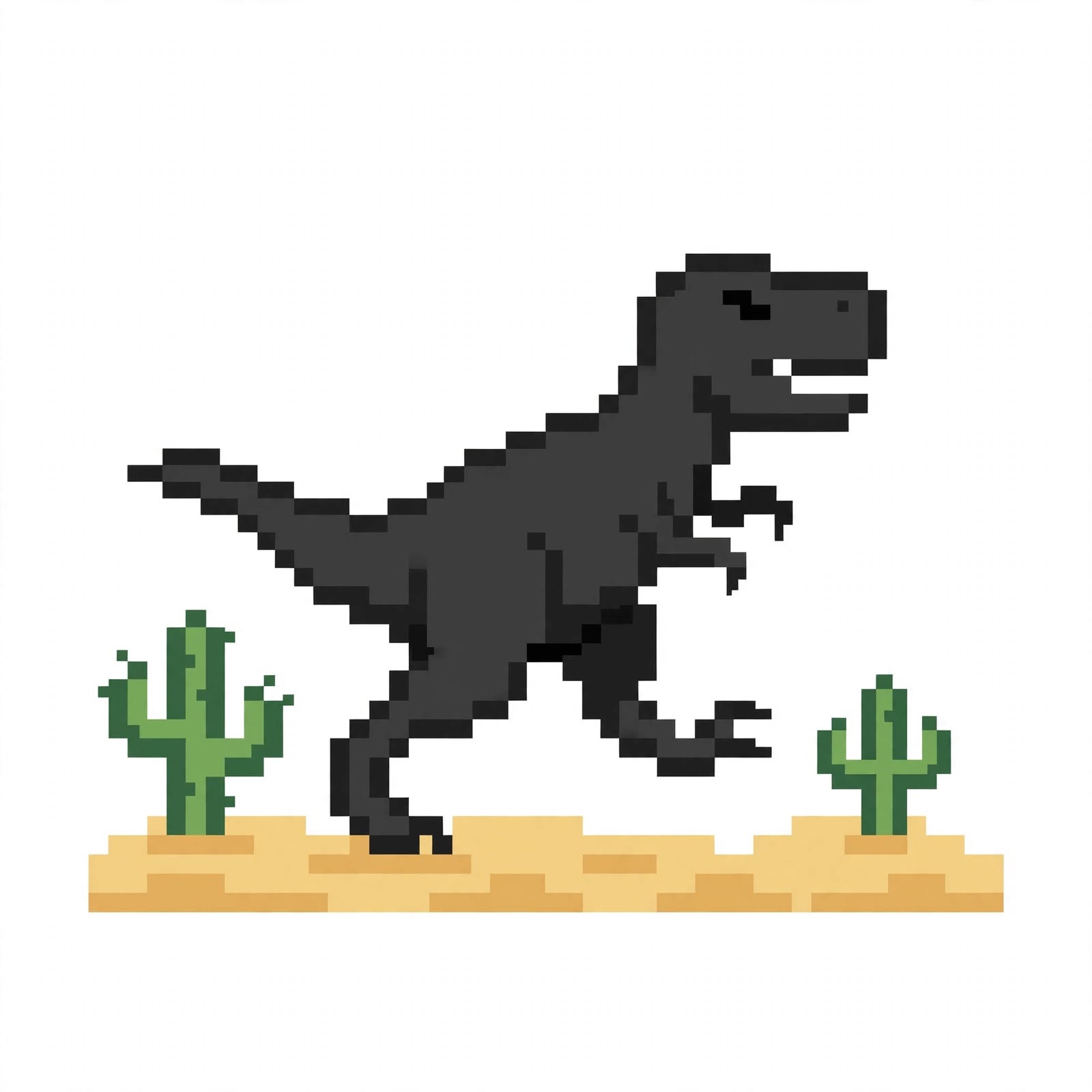 Chrome Dino jadi ikon game offline paling legendaris di browser.