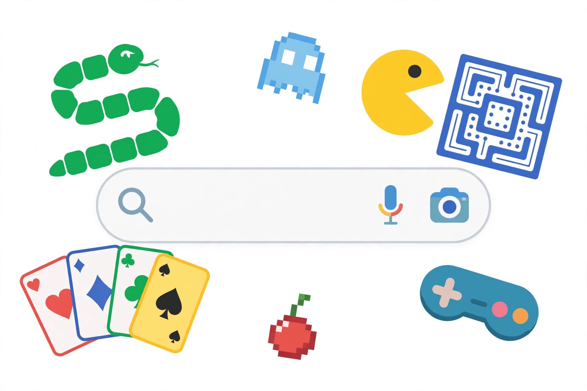 Snake, Pac-Man, Solitaire bisa dimainkan langsung dari kolom pencarian Google.